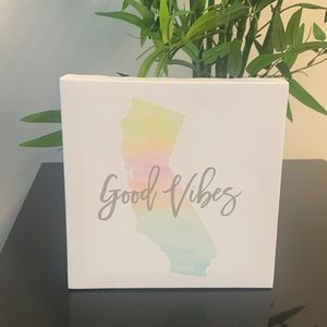 California Good Vibes Canvas Art Decor